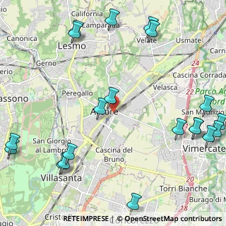 Mappa 20862 Arcore MB, Italia (3.0755)