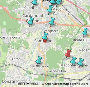 Mappa Via San Rocco, 21017 Samarate VA, Italia (2.924)