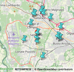 Mappa Via San Rocco, 21017 Samarate VA, Italia (3.59063)