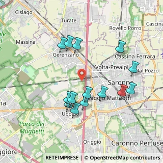 Mappa Via Enrico Toti, 21040 Gerenzano VA, Italia (1.84857)