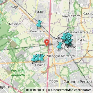 Mappa Via Enrico Toti, 21040 Gerenzano VA, Italia (1.75933)