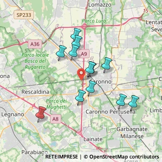 Mappa Via Enrico Toti, 21040 Gerenzano VA, Italia (3.24917)