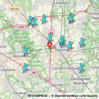 Mappa Via Enrico Toti, 21040 Gerenzano VA, Italia (4.36154)