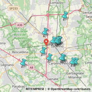 Mappa Via Enrico Toti, 21040 Gerenzano VA, Italia (3.48643)