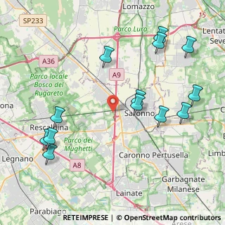 Mappa Via Enrico Toti, 21040 Gerenzano VA, Italia (4.83)