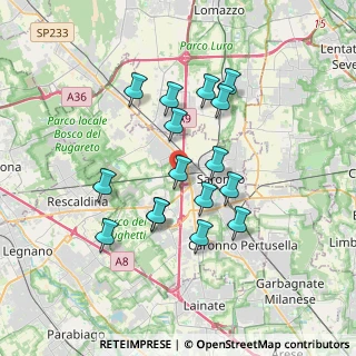 Mappa Via Enrico Toti, 21040 Gerenzano VA, Italia (3.10813)
