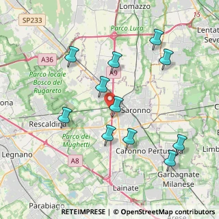 Mappa Via Enrico Toti, 21040 Gerenzano VA, Italia (3.95182)
