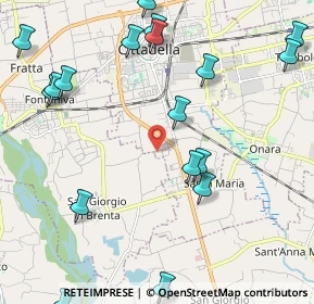 Mappa Via delle Pezze, 35013 Cittadella PD, Italia (2.9265)