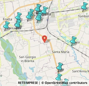 Mappa Via delle Pezze, 35013 Cittadella PD, Italia (3.097)