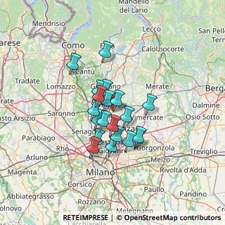 Mappa Via Rinaldo Ambrogio Fossati, 20851 Lissone MB, Italia (9.4565)