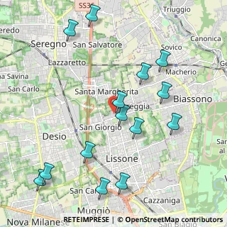Mappa Via Tintoretto, 20851 Lissone MB, Italia (2.345)