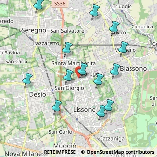Mappa Via Tintoretto, 20851 Lissone MB, Italia (2.20154)