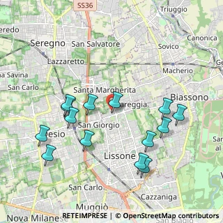 Mappa Via Tintoretto, 20851 Lissone MB, Italia (2.07357)