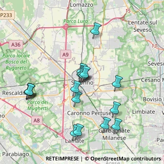 Mappa Piazza Libertà, 21047 Saronno VA, Italia (3.75222)