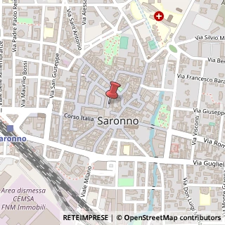 Mappa Vicolo del Caldo, 14, 21047 Saronno, Varese (Lombardia)