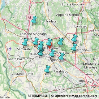 Mappa Via Legnano, 21050 Marnate VA, Italia (5.79538)