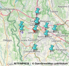 Mappa Via Ricci Carlo, 21017 Samarate VA, Italia (5.87083)
