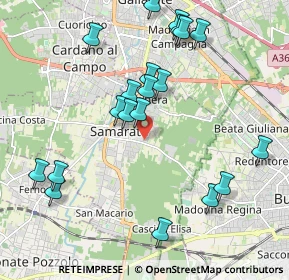 Mappa Via Ricci Carlo, 21017 Samarate VA, Italia (2.1565)