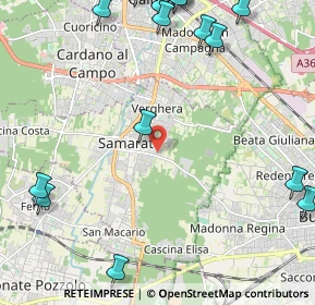 Mappa Via Ricci Carlo, 21017 Samarate VA, Italia (3.2685)