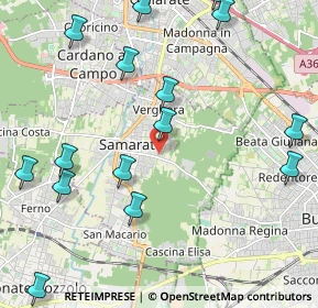 Mappa Via Ricci Carlo, 21017 Samarate VA, Italia (2.658)