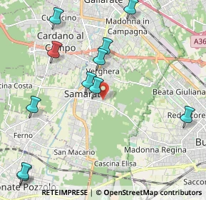 Mappa Via Ricci Carlo, 21017 Samarate VA, Italia (2.48636)