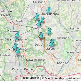Mappa Via Lavoratori Autobianchi, 20832 Desio MB, Italia (3.76833)