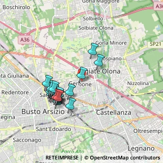 Mappa Via Serio, 21057 Olgiate Olona VA, Italia (1.6905)