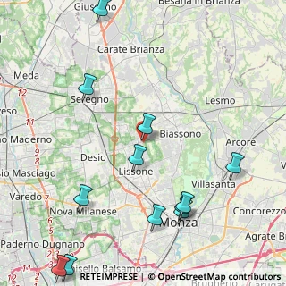 Mappa Via Gian Battista Vico, 20851 Lissone MB, Italia (5.49)