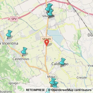Mappa Via Pontaron, 36030 Caldogno VI, Italia (3.35)