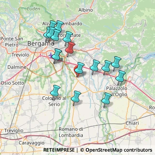 Mappa Via Monte Misma, 24050 Calcinate BG, Italia (7.30412)