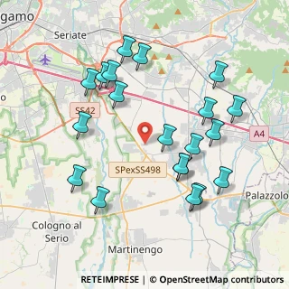 Mappa Via Monte Misma, 24050 Calcinate BG, Italia (4.089)
