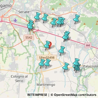Mappa Via Monte Misma, 24050 Calcinate BG, Italia (4.24222)