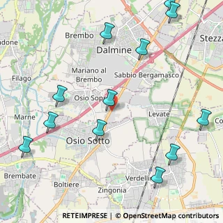 Mappa SP ex Strada Statale 525 del Brembo, 24044 Osio Sopra BG (2.76583)
