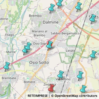 Mappa SP ex Strada Statale 525 del Brembo, 24044 Osio Sopra BG (3.27385)