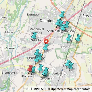 Mappa SP ex Strada Statale 525 del Brembo, 24044 Osio Sopra BG (2.321)