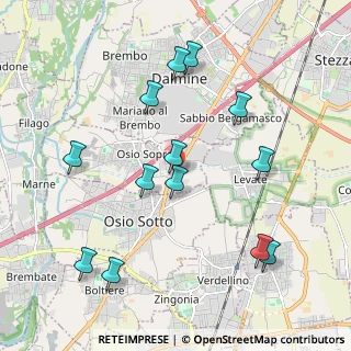 Mappa SP ex Strada Statale 525 del Brembo, 24044 Osio Sopra BG (2.12385)