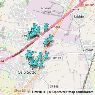 Mappa SP ex Strada Statale 525 del Brembo, 24044 Osio Sopra BG (0.85)