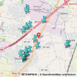 Mappa SP ex Strada Statale 525 del Brembo, 24044 Osio Sopra BG (1.221)