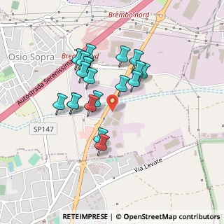 Mappa SP ex Strada Statale 525 del Brembo, 24044 Osio Sopra BG (0.3825)