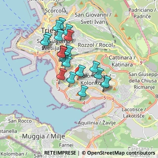 Mappa Via Fianona, 34145 Trieste TS, Italia (1.5345)