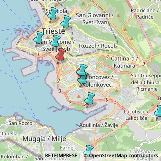 Mappa Via Fianona, 34145 Trieste TS, Italia (2.76667)
