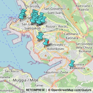 Mappa Via Fianona, 34145 Trieste TS, Italia (2.322)
