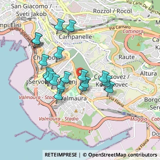 Mappa Via Fianona, 34145 Trieste TS, Italia (0.8745)