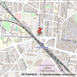 Mappa Viale Rimembranze, 2A, 21047 Saronno, Varese (Lombardia)