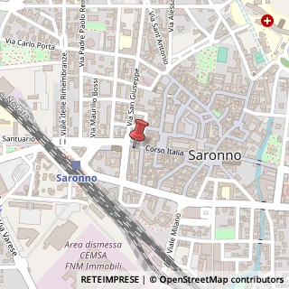 Mappa Corso Italia, 84, 21047 Saronno, Varese (Lombardia)
