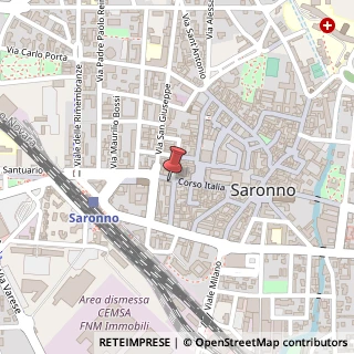 Mappa Corso Italia, 82, 21047 Saronno, Varese (Lombardia)