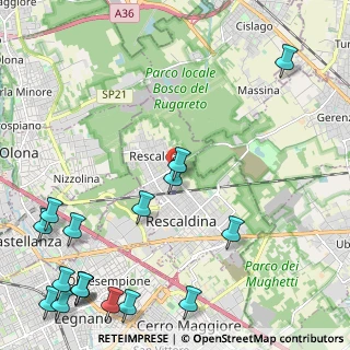 Mappa Via Enrico Fermi, 20027 Rescaldina MI, Italia (3.25588)