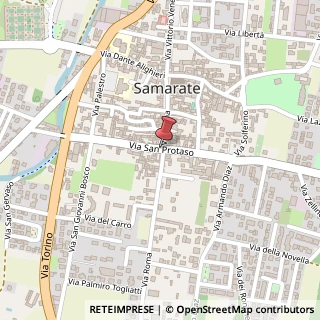 Mappa Via San Protaso,  6, 21017 Samarate, Varese (Lombardia)