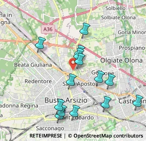 Mappa Via per Fagnano Olona, 21052 Busto Arsizio VA, Italia (1.94214)