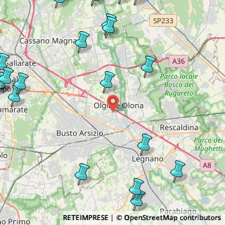Mappa Via Papa Pio X, 21057 Olgiate Olona VA, Italia (6.8825)